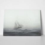 Πινακας σε καμβά SAILING SHIP IN THE FOG