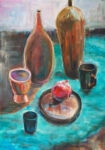 Πινακας σε καμβά STILL LIFE POTTERY 2
