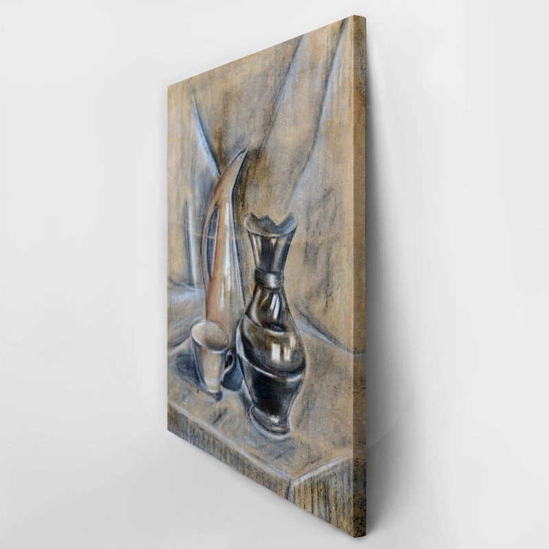 Πινακας σε καμβά STILL LIFE POTTERY