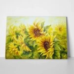 Πινακας σε καμβά SUNNY SUNFLOWERS OIL PAINTING
