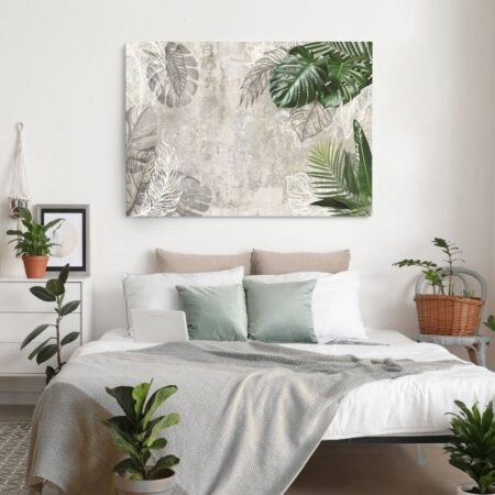 Πινακας σε καμβά TROPICAL LEAVES - Botanical - Φυτα