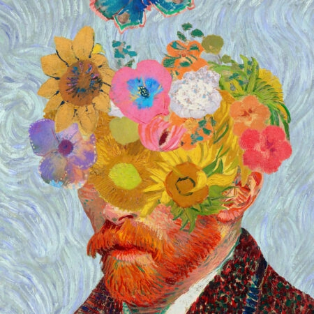 Πινακας σε καμβά VAN GOGH - FLORAL PORTRAIT - Vincent Van Gogh Sticky 6