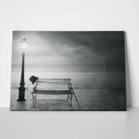 Πινακας σε καμβά VINTAGE BLACK WHITE - Vintage
