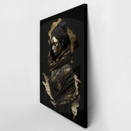 Πινακας σε καμβά WOMAN WITH GOLD PAINT - Πορτραιτα και Φιγουρες Sticky 3