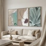 Σετ Τριπτυχος Πινακας σε καμβά TRANQUIL LINES