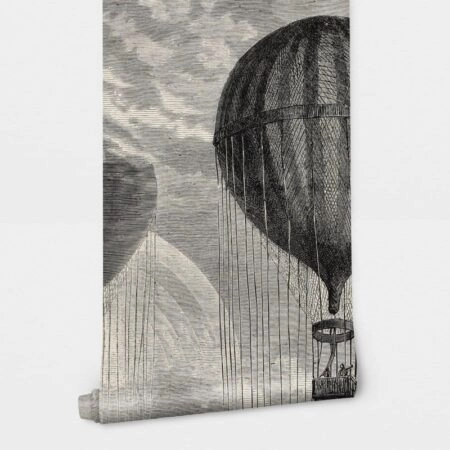 Αυτοκόλλητη Ταπετσαρία τοίχου AIR BALLOONS VINTAGE DRAWING - Vintage Sticky 2