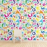 Αυτοκόλλητη Ταπετσαρία τοίχου ALPHABET