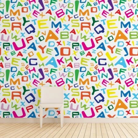 Αυτοκόλλητη Ταπετσαρία τοίχου ALPHABET - Παιδικές Ταπετσαρίες