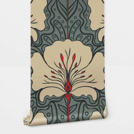 Αυτοκόλλητη Ταπετσαρία τοίχου ART NOUVEAU FLOWER - Μοτίβα Sticky 2