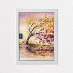 Aυτοκόλλητο ηλεκτρολογικού πίνακα AUTUMN TREE IN WIND