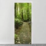 Αυτοκολλητο Πορτας BOARDWALK IN FOREST