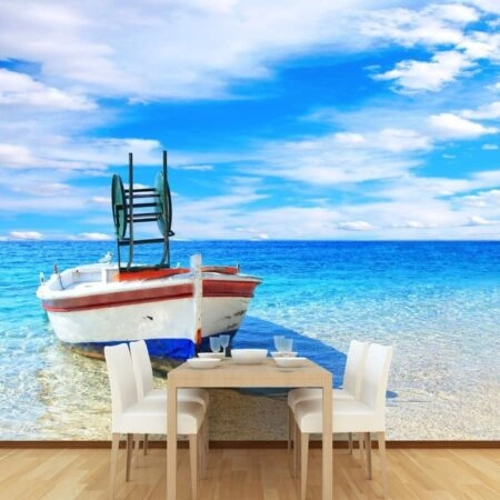 Αυτοκόλλητη Ταπετσαρία τοίχου BOAT - Τοπία