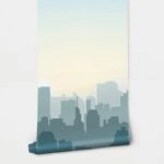 Αυτοκόλλητη Ταπετσαρία τοίχου BUILDINGS SILHOUETTES