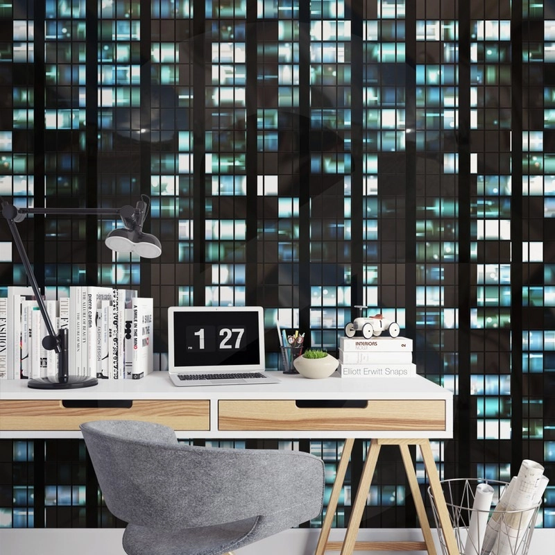 Αυτοκόλλητη Ταπετσαρία τοίχου BUILDING WINDOWS