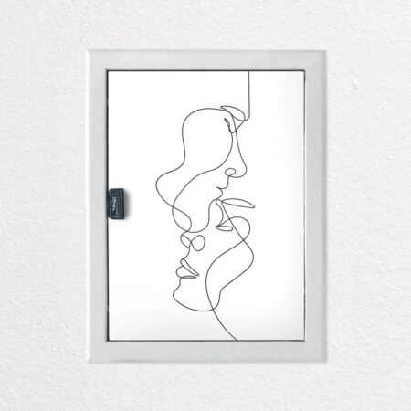 Aυτοκόλλητο ηλεκτρολογικού πίνακα COUPLE LINE DRAWING - Αυτοκολλητα για ηλεκτρολογικούς πίνακες