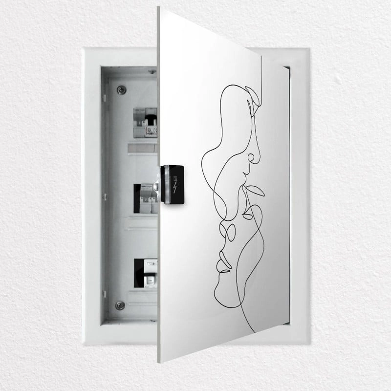 Aυτοκόλλητο ηλεκτρολογικού πίνακα COUPLE LINE DRAWING