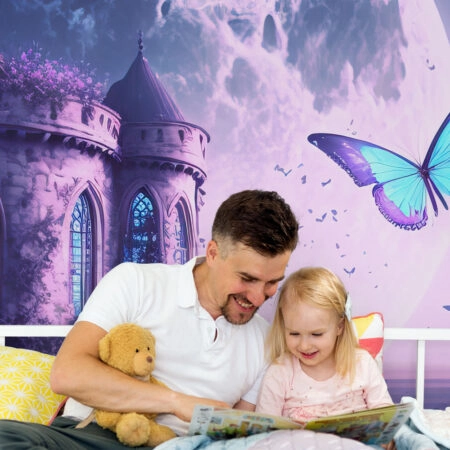 Αυτοκόλλητη Ταπετσαρία τοίχου FAIRY TALE CASTLE - Παιδικές Ταπετσαρίες Sticky 1