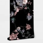 Αυτοκόλλητη Ταπετσαρία τοίχου FLOWERS IN THE DARK