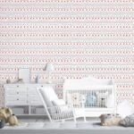 Αυτοκόλλητη Ταπετσαρία τοίχου HEART SCANDINAVIAN ORNAMENT