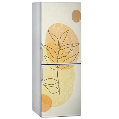 Αυτοκόλλητο ψυγείου LEAVES AND SHAPES - Floral