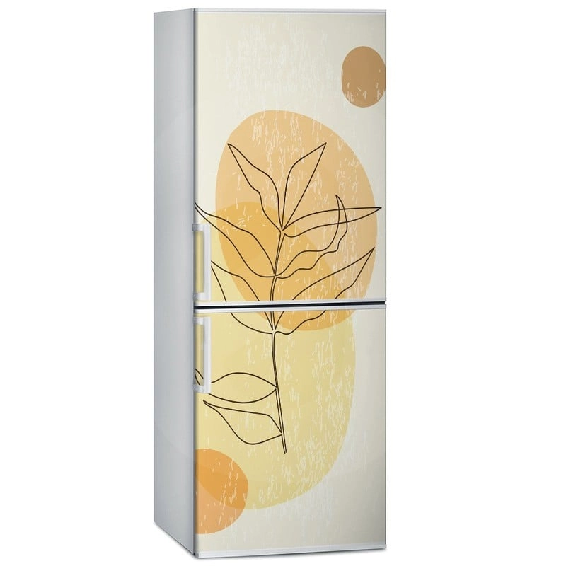 Αυτοκόλλητο ψυγείου LEAVES AND SHAPES
