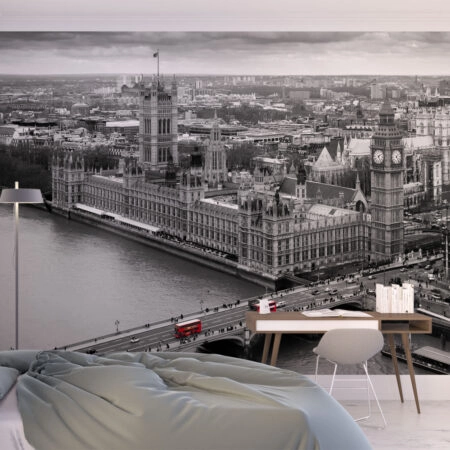 Αυτοκόλλητη Ταπετσαρία τοίχου LONDON VIEW - Χάρτες - Πόλεις