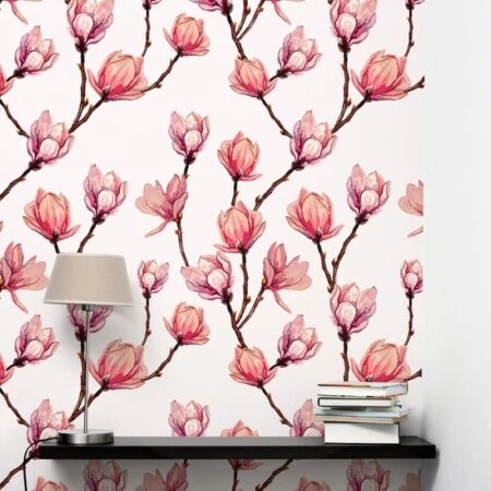 Αυτοκόλλητη Ταπετσαρία τοίχου MAGNOLIA FLOWERS - Floral - Λουλουδια