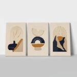Σετ Τριπτυχος Πινακας σε καμβά MODERN MINIMALISTIC BOHO ART