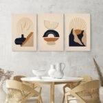 Σετ Τριπτυχος Πινακας σε καμβά MODERN MINIMALISTIC BOHO ART