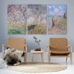 Σετ Τριπτυχος Πινακας σε καμβά MONET