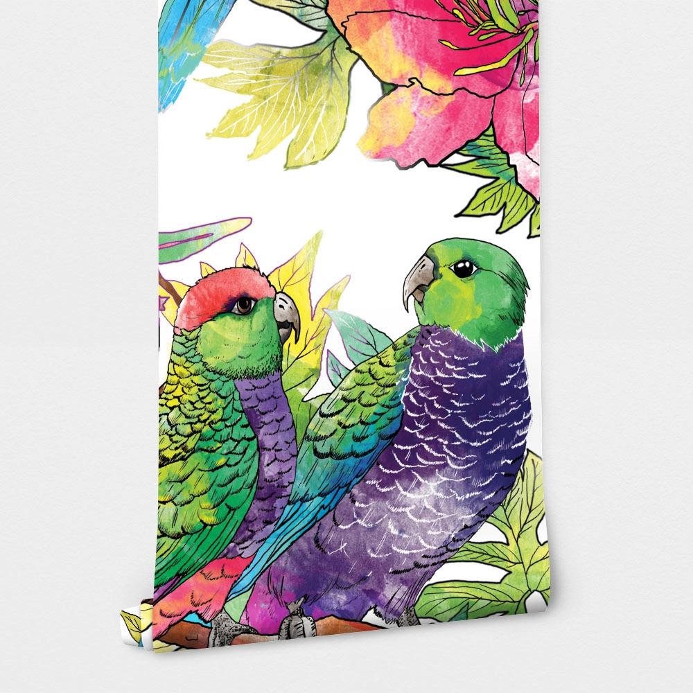 Αυτοκόλλητη Ταπετσαρία τοίχου PARROTS
