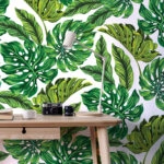 Αυτοκόλλητη Ταπετσαρία τοίχου PHILODENDRON LEAVES