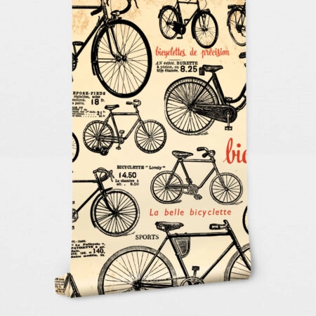 Αυτοκόλλητη Ταπετσαρία τοίχου RETRO BICYCLES - Vintage Sticky 2