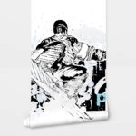 Αυτοκόλλητη Ταπετσαρία τοίχου SNOWBOARD