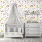 Αυτοκόλλητη Ταπετσαρία τοίχου SPRING FLOWERS PATTERN