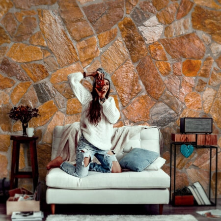 Αυτοκόλλητη Ταπετσαρία τοίχου STONE WALL 1 - Απομίμηση υλικών