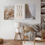 Σετ Τριπτυχος Πινακας σε καμβά TRANQUIL PASTEL
