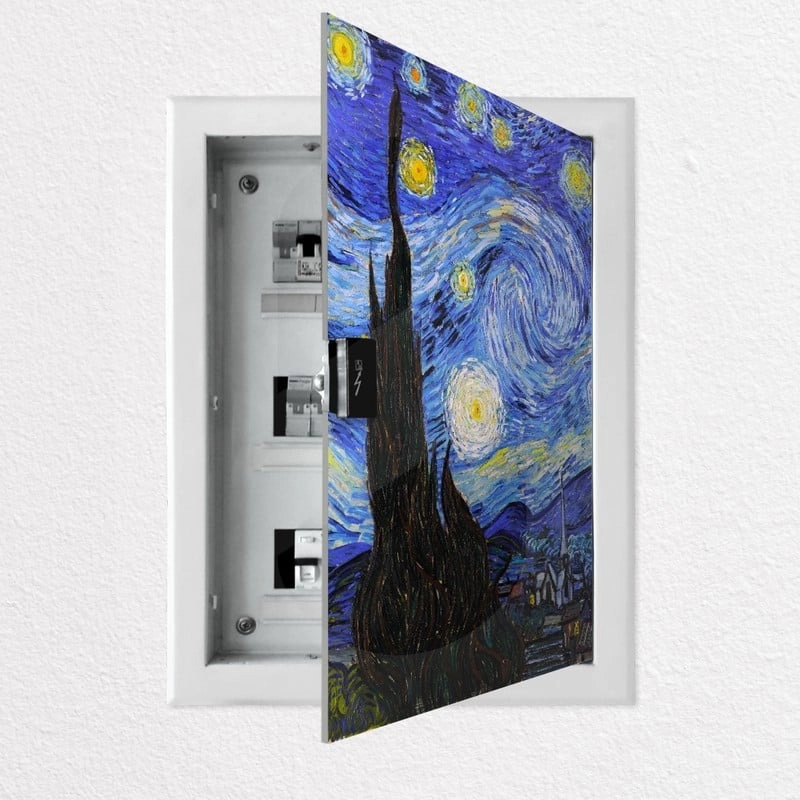 Aυτοκόλλητο ηλεκτρολογικο VAN GOGH STARRY NIGHT
