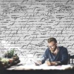 Αυτοκόλλητη Ταπετσαρία τοίχου VINTAGE HANDWRITTEN SCRIPT