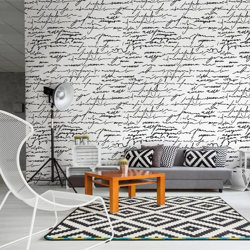 Αυτοκόλλητη Ταπετσαρία τοίχου VINTAGE HANDWRITTEN SCRIPT