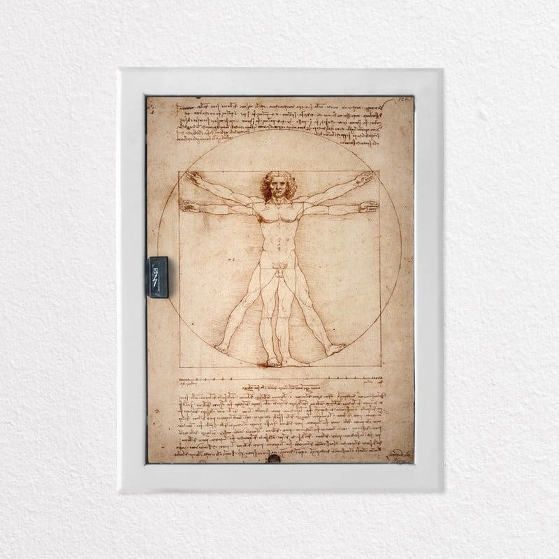 Αυτοκόλλητο ηλεκτρολογικο VITRUVIAN MAN
