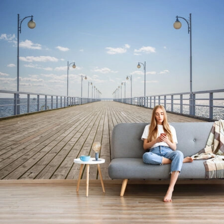 Αυτοκόλλητη Ταπετσαρία τοίχου WOODEN PIER - Τοπία