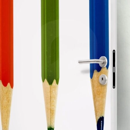 Αυτοκολλητο Πορτας COLORED PENCILS ISOLATED - Αλλα Sticky 1