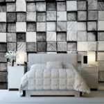 Αυτοκόλλητη Ταπετσαρία τοίχου GREY WOODEN BLOCKS