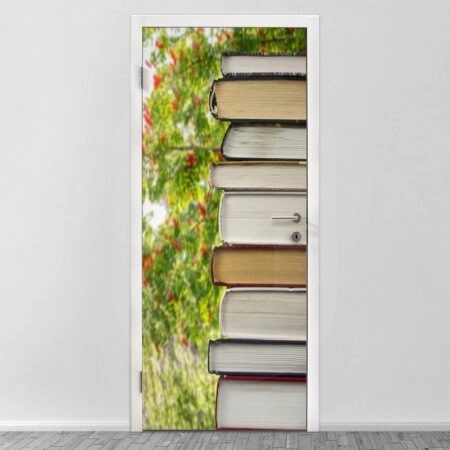 Αυτοκολλητο Πορτας STACK OF BOOKS - Αλλα