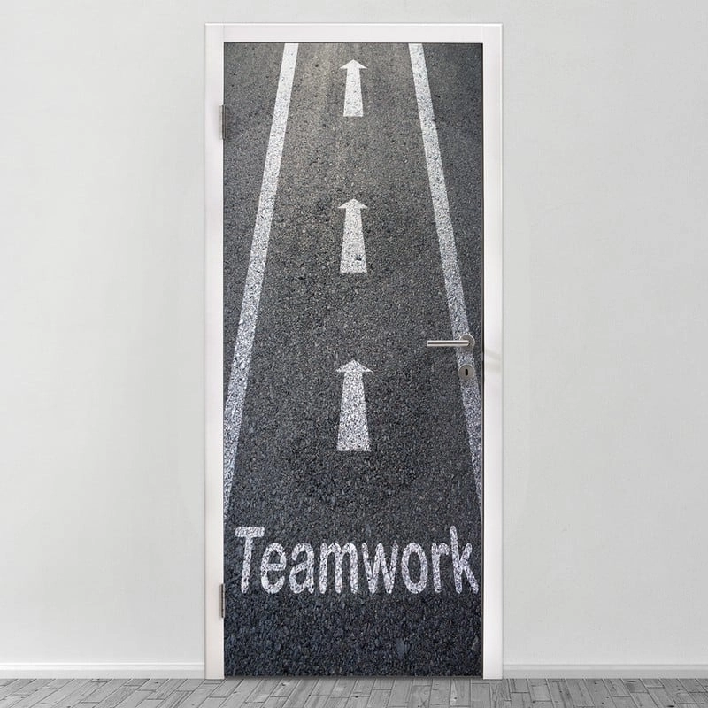 Αυτοκολλητο Πορτας TEAMWORK