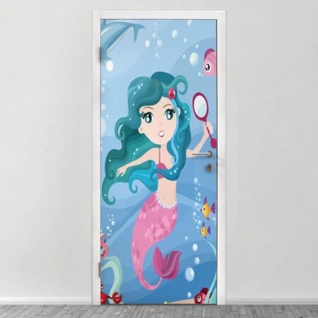 Αυτοκολλητο Πορτας MERMAID - Παιδικά