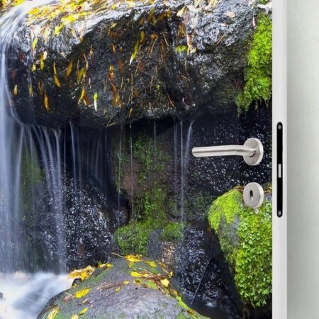 Αυτοκολλητο Πορτας WATERFALL - Τοπία και Φύση Sticky 1