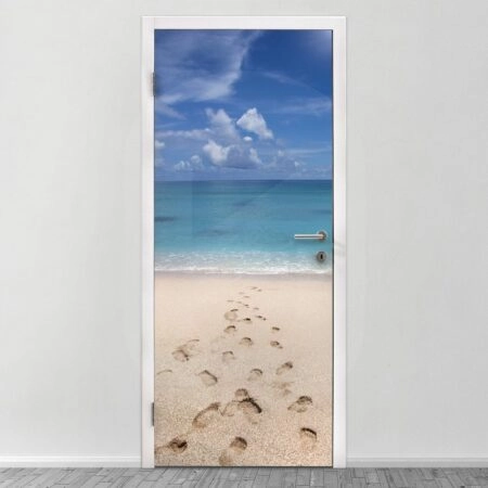 Αυτοκολλητο Πορτας BEACH - Τοπία και Φύση