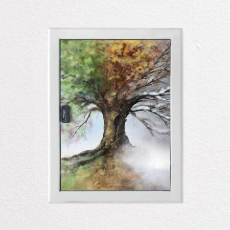 Aυτοκόλλητο ηλεκτρολογικού πίνακα 4 SEASONS TREE PAINTING - Αυτοκολλητα για ηλεκτρολογικούς πίνακες